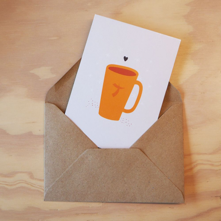 Carte & enveloppe: mug