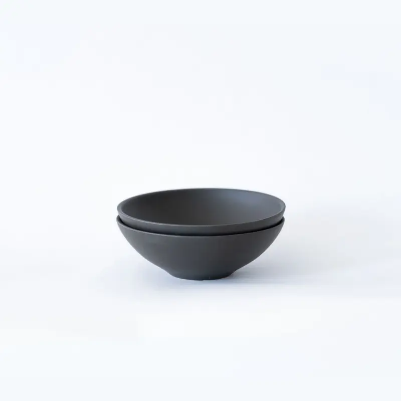 Jinsui: Set de 2 bols TOKI YONOMI SUMIKURTO NOIR 0.6dl